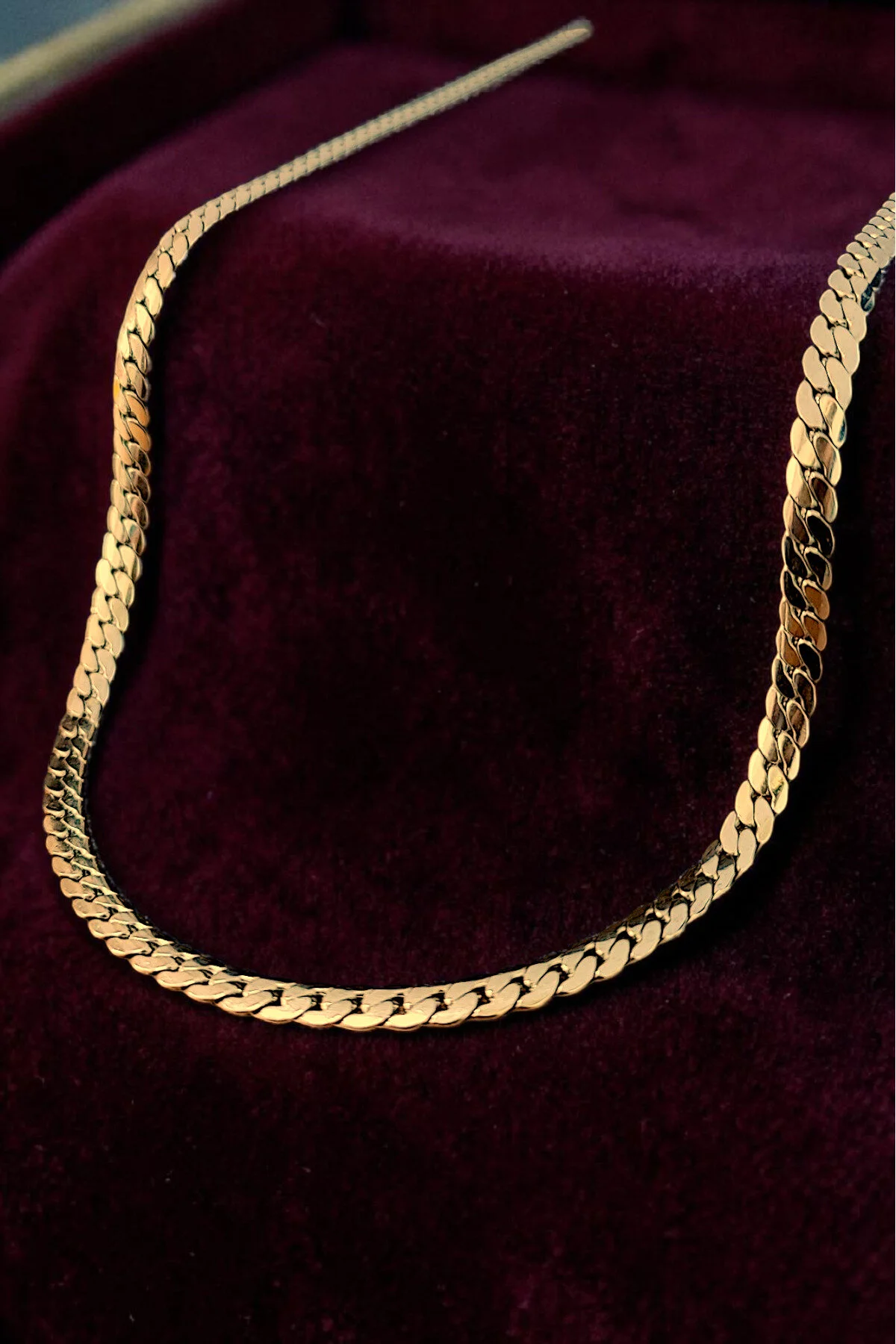 Gümüş Kaplama 316 L Paslanmaz Çelik KZ-103 Ezme Balıksırtı Gurmet Sık Örme İtalyan Model Zincir Kolye 6 MM Gold