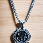 Gümüş Kaplama K-168 Krom Bronz - Çelik Erkek Kolye Madalyon Star Wars Jedi Order